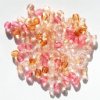 100 4mm Faceted Pink Firepolish Bead Mix
